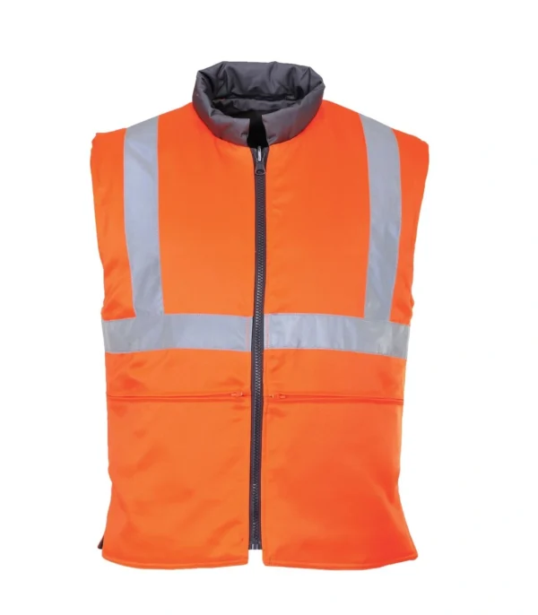 RT44 Hi Vis Reversible Body Warmer GO/RT